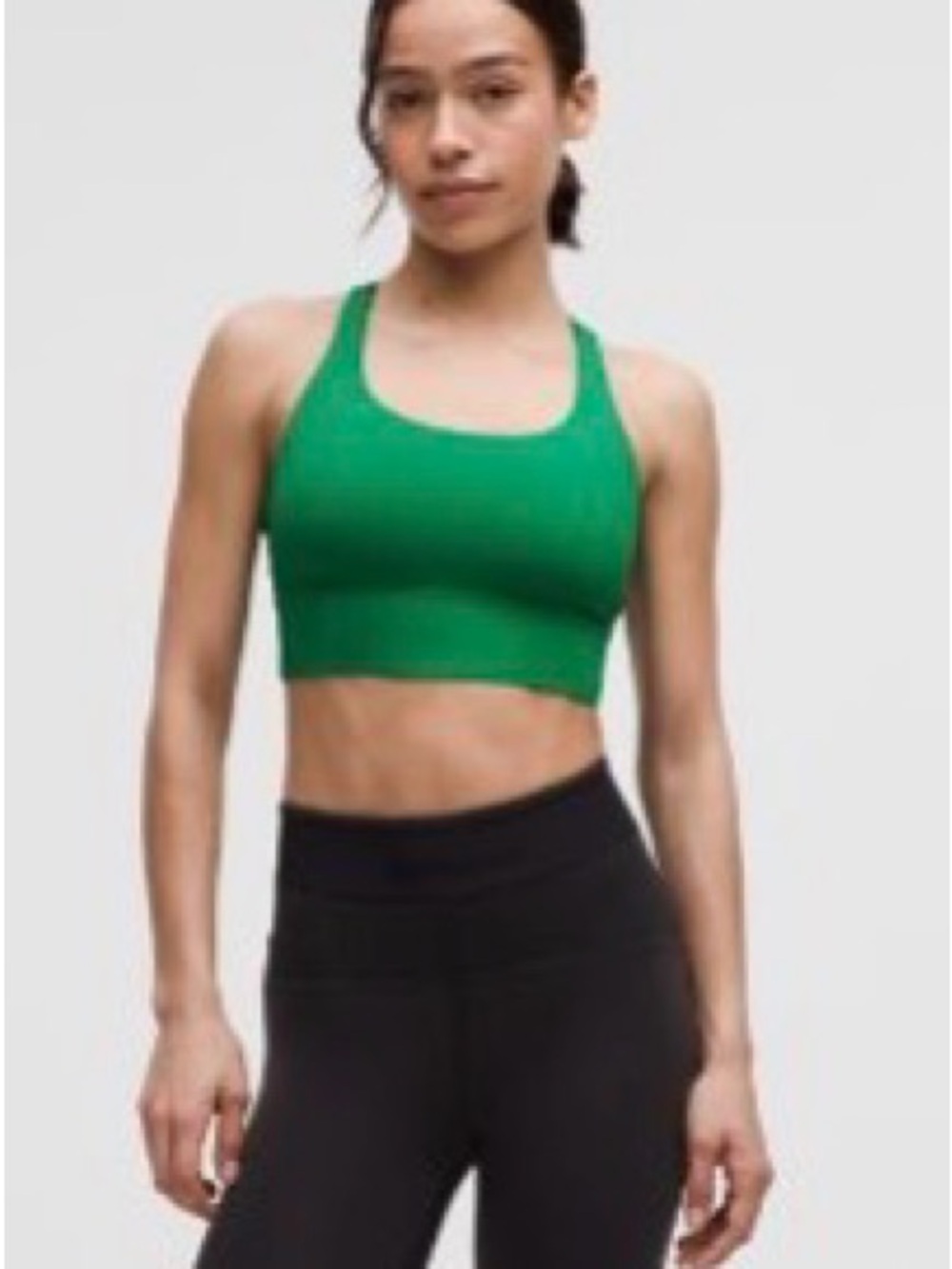 lululemon athletica Green Racerback Medium-Support Sports Bra